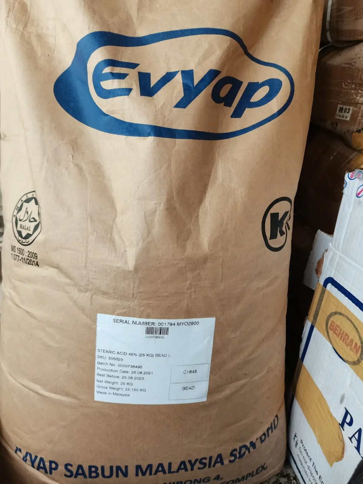 Stearik Asit Evyap A+ Kalite